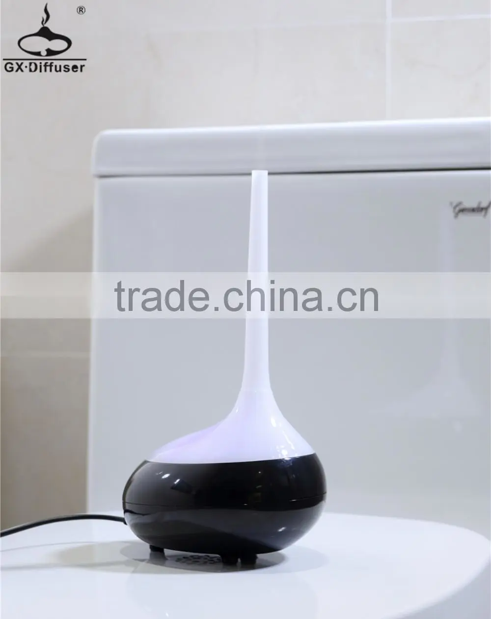 GX DIFFUSER 2016 mini wood essential oil diffuser with color changing light