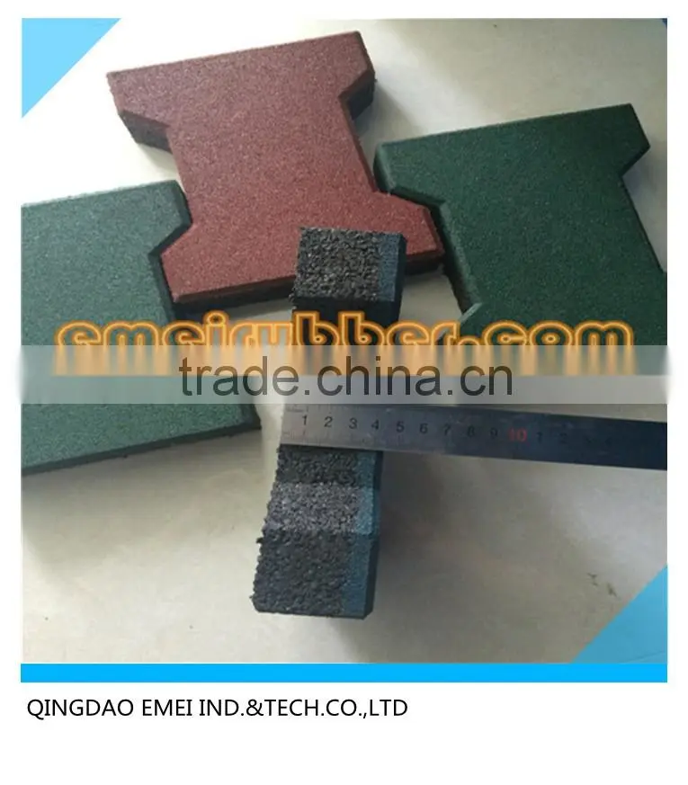 Rubber paver blocks