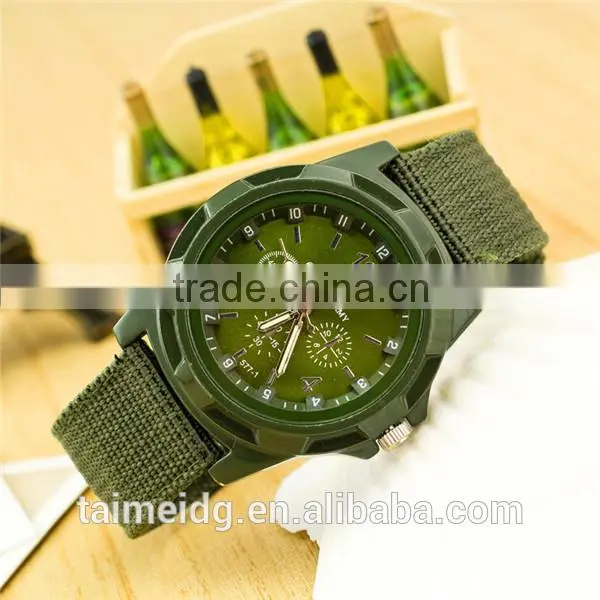 Custom logo army nylon watch