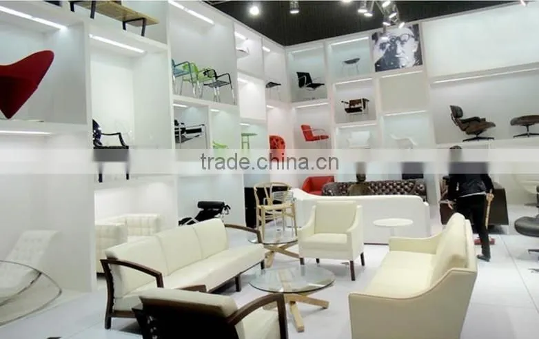 Barcelona chair with foot stool American style furniture