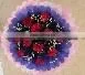 flower printing plastic pvc vase for flowers