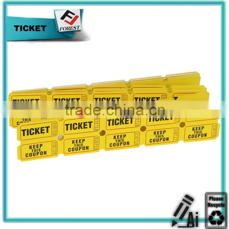 customized raffle tickets, coupon ticket, admission ticket, wholesale and printing tickets