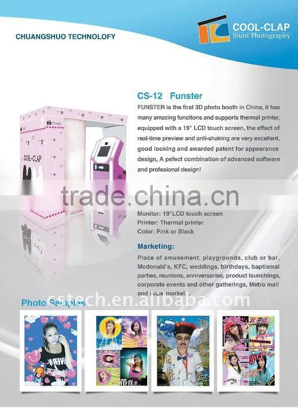 New Vending Photo Sticker Purikura Booth Amusement Game Machine