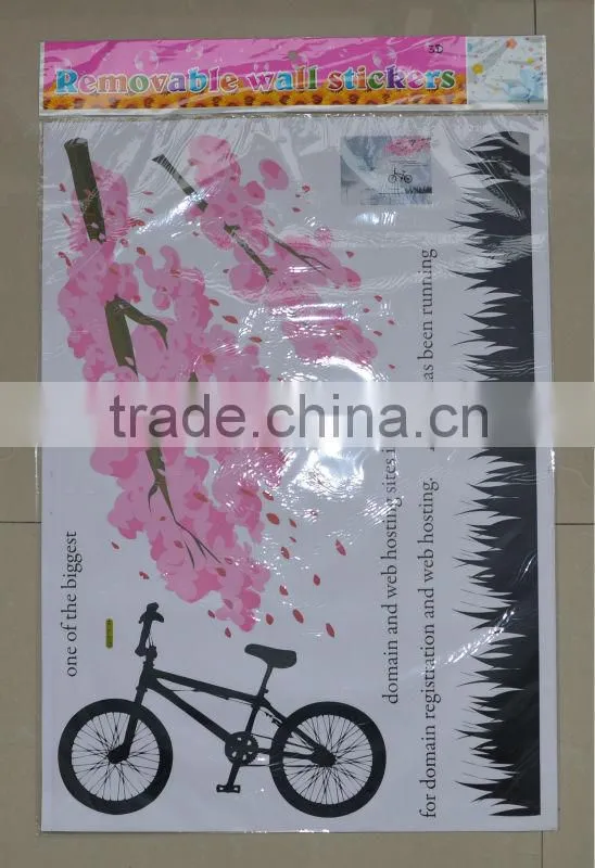 Fashion sakura decorative wall stickers