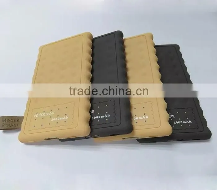 Wholesale alibaba Biscuit Power Bank charger 4000mAh for samsung
