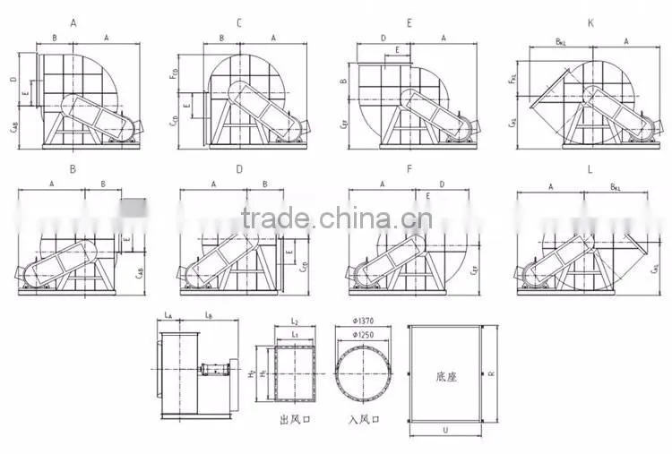 China High Temperature Resistant High Pressure FRP Centrifugal Fan
