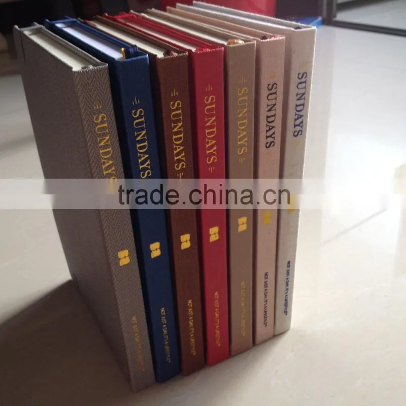 Custom logo notebook with rubber band for closure