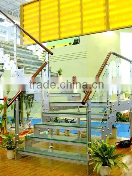 Strong and high quality Solid glass stair