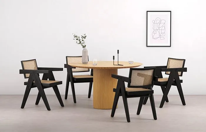 What occasions are suitable for replica black wood Chandigarh chair?