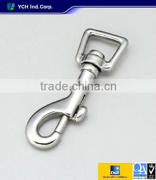 Zinc Die cast Nickel Plated Swivel Bolt Snap hook