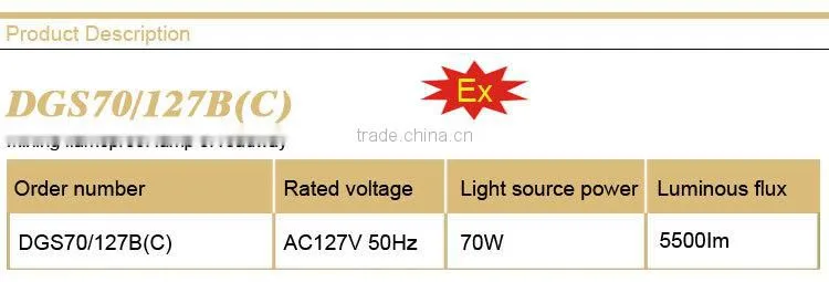 Mining flameproof lamp of roadway