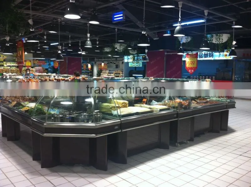 APEX supermarket deli showcase hot food display cabinets