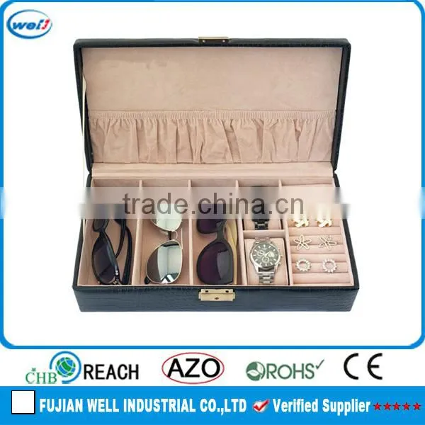 free sample pu leather luxury cufflink box