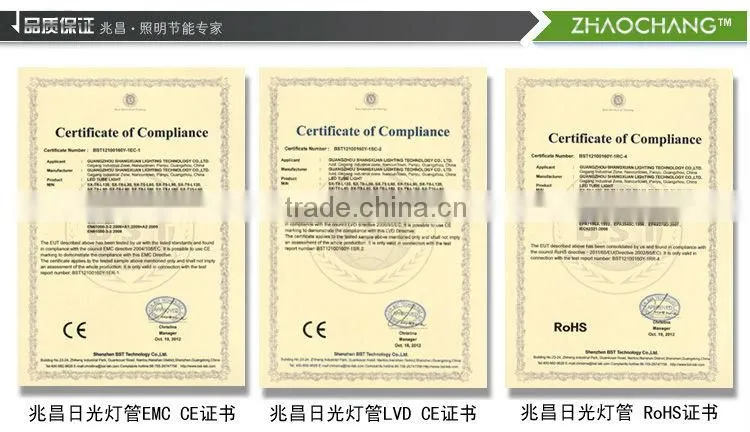 Professional LED Manufacturer T8 4ft 12w led tube light with CE&RoHS approval