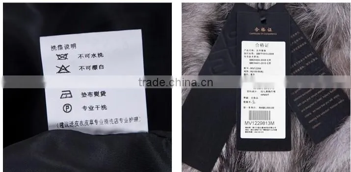 fox fur leather down