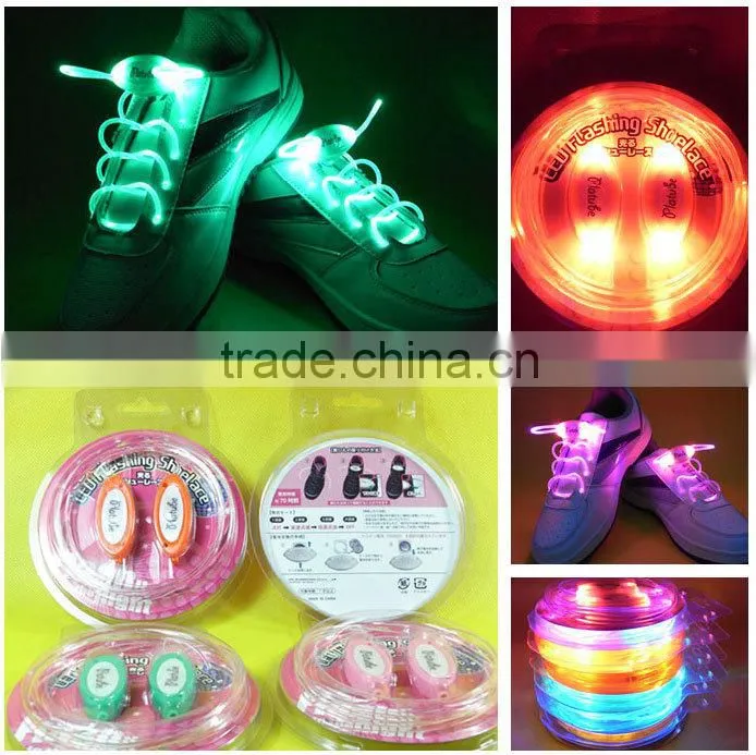 Fourth-generation LED shine shoelaces glow laces gifts outdoor sports party supplies promotional flashing shoelace