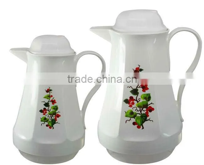 0.5L 1.0L Plastic Thermos Bottle Vacuum Flask One Color Design