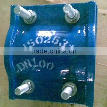 Ductile cast iron pipe fitting saddle for DI pipe joint