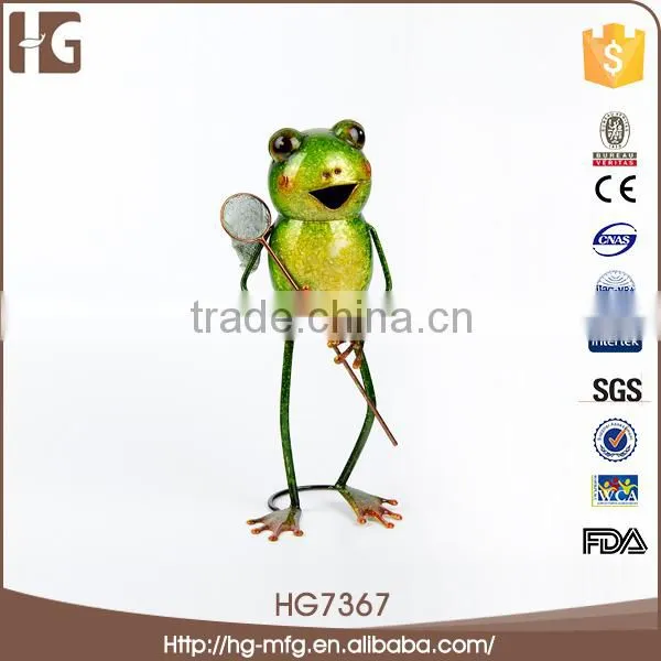 Home decoration cute frog 12x9x28CMH sculpture for kids