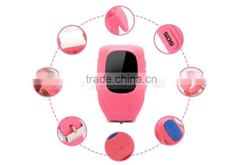 Silicone WIFI Wrist Cell Phone Watch For Kids Watch Phone With SOS Phone Call GPS Tracker