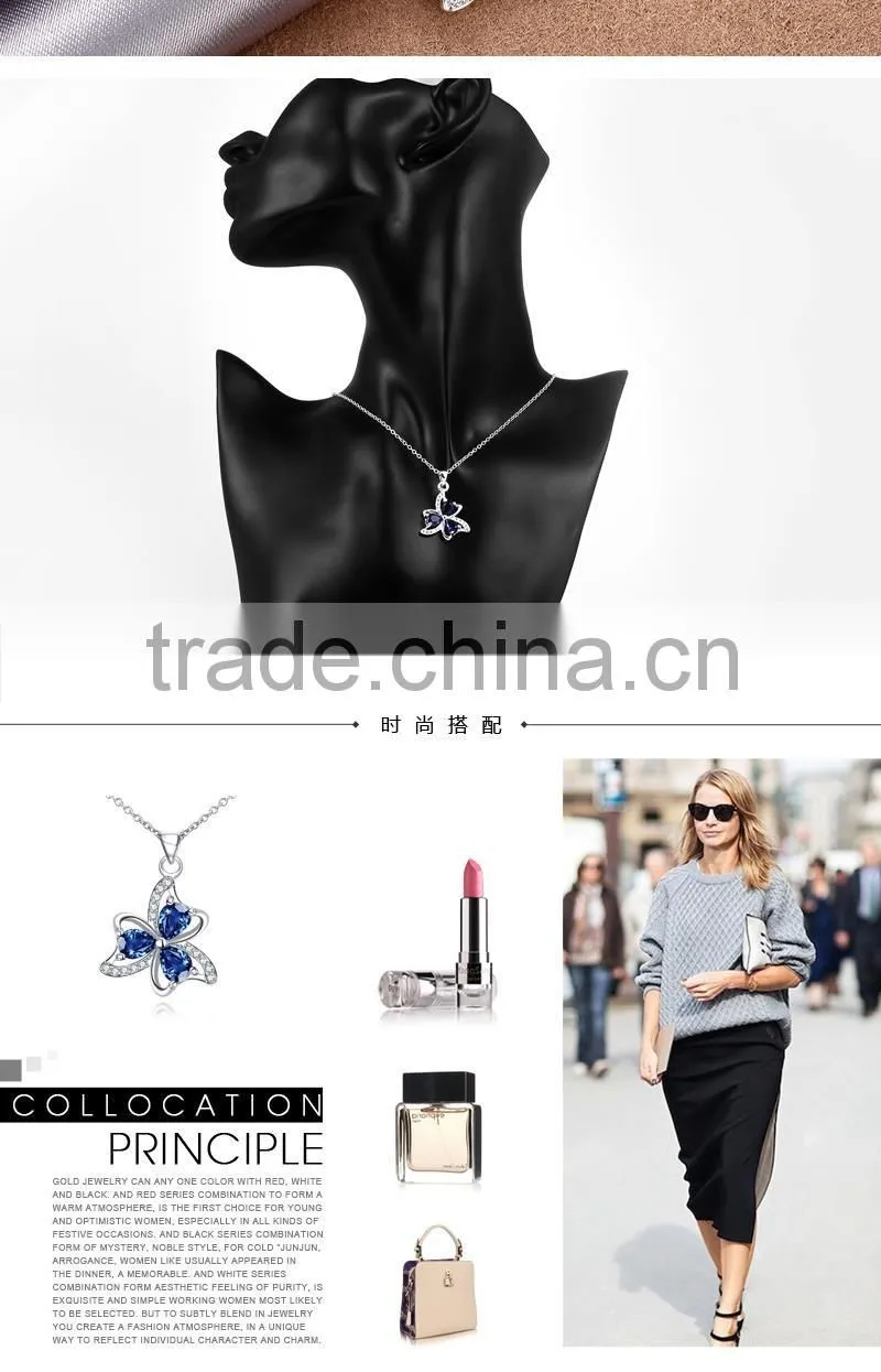 Factory wholease fashion plated silver necklace