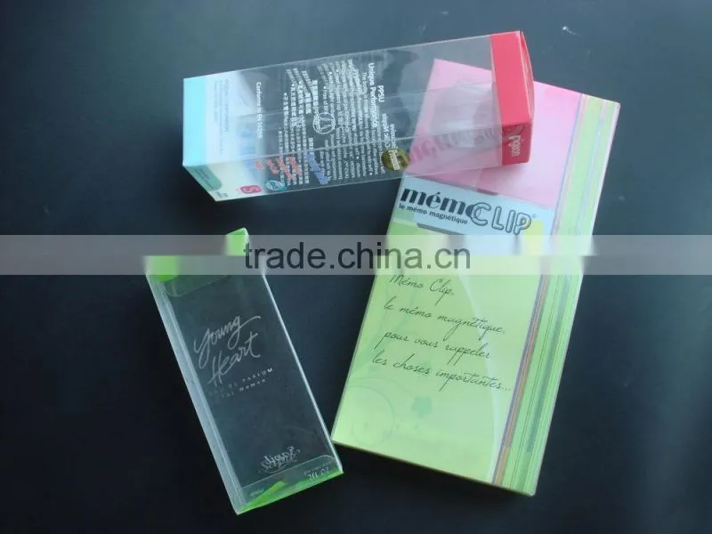 clear soft crease plastic PET box
