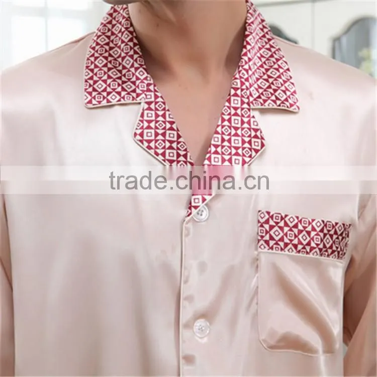 Plus Size 100% Silk Men night silk bedgown