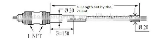 DRFK-98 RF Admittance Level Switch -Corrosion PTFE level switch