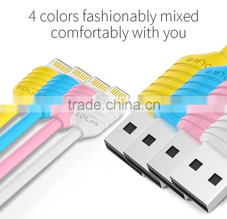 GOLF 2.1A Pineapple Series usb cable for iphone5/5s/5c 1m quick charge and data pinepple cable for iphone 6/6s/6plus