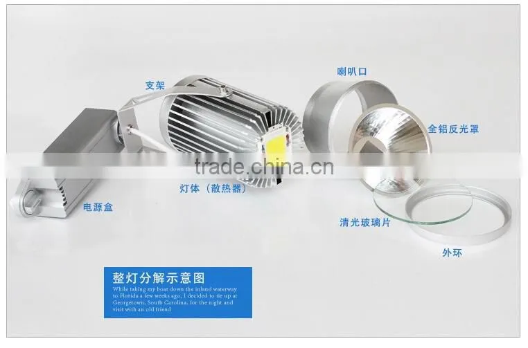 LED Track Light 20W 30W Clothing Store Showcase LED Rail Lamp LED Spotlights