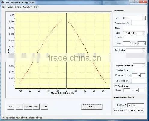 LINKJOIN CIM-3200HC soft magnets coercive force meter Hc permalloy coercivity meter trade assurance supplier
