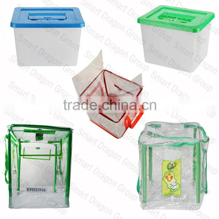 Custom Made Plastic Storage Boxes/ Clear Pvc Ballot Box