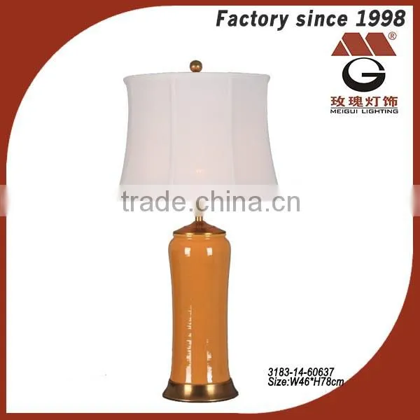 porcelain custom table lamp with brass base