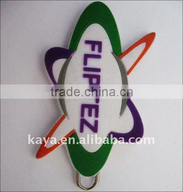 Letter Shape PVC zipper puller