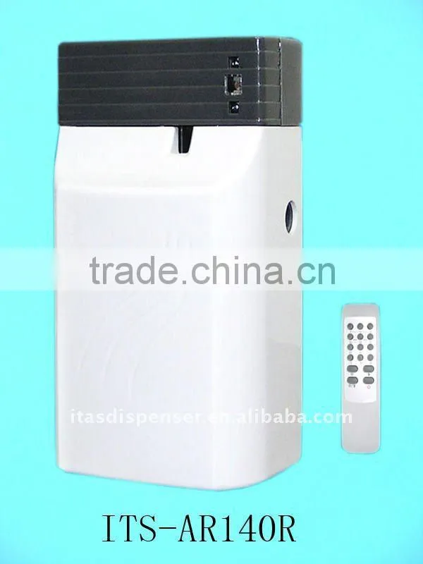 Battery operated remote control air freshener dispenser