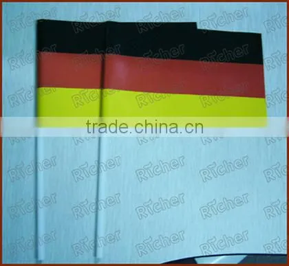 Sports hand waving flag and banners