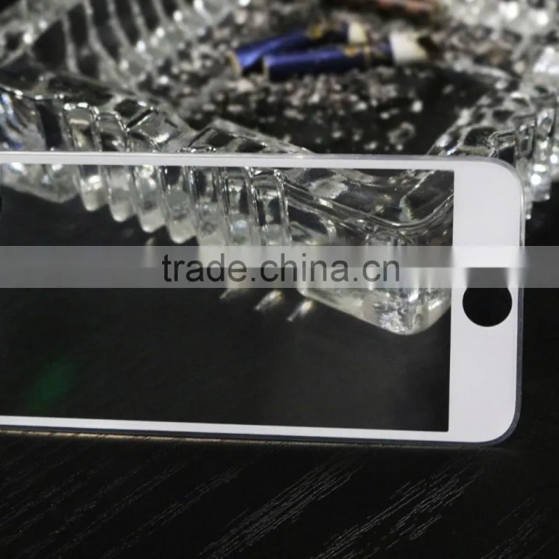 newest factory supplier 3D full mobile phones tempered glass screen protector for iphone 6