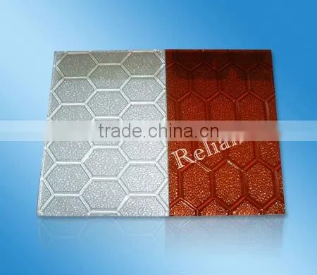 4mm bronze Karatachi embossed glass/pattern glass
