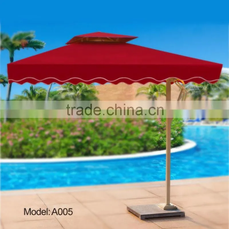 Hotsale Cheap Price Custom Print Aluminum Pole Round Banana Outdoor Umbrella with Crank
