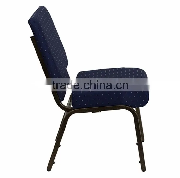 Popular design cheap stackable used chairs church from China
