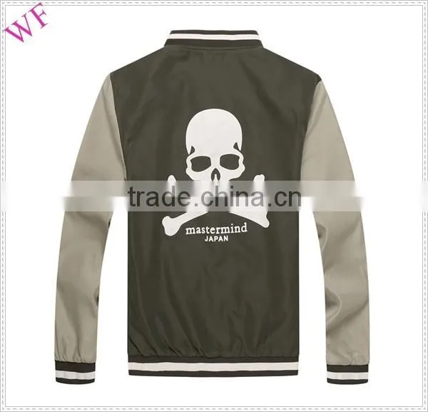 OEM cheap designer brand name men's autumn jacket