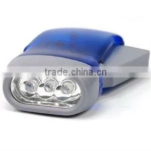 Hand Pressing 3LED FlashLight (Random color)