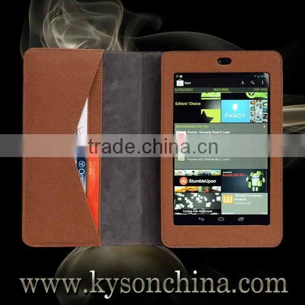 Multiangle stand leather tablet case for google nexus 7