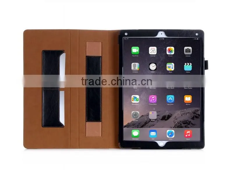 Smart cover vintage book tablet bumper case for ipad pro