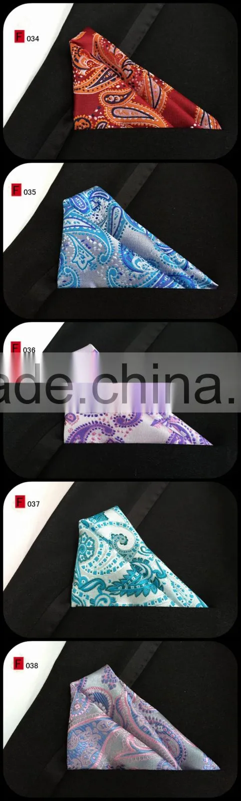 Nice pattern multi style silk Handkerchief custom logo