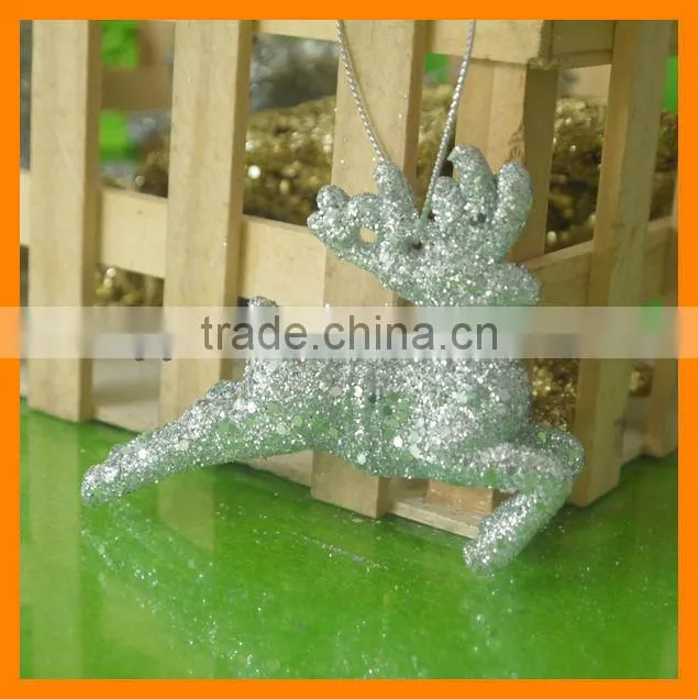 Vivid Silver Deer For Christmas Decoration