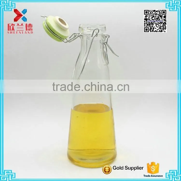 Wholesale 500ml Cone Shaped Glass Milk Bottle