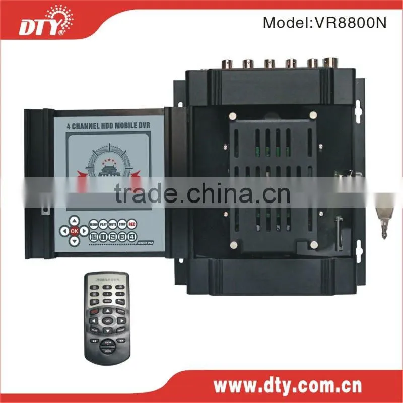 4 channels h.264 full D1 resolution real time DVR for vehicle use, VR8800N(V3.2)