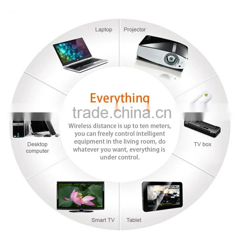 Hot Selling 2.4G Mini Wireless Mouse Keyboard Waterproof for TV Samsung Tablet PC Smart Phone