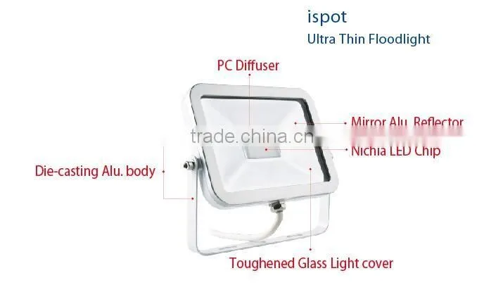 Compact Design Thinnest Floodlight 100W LED Flood Light Outdoor